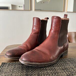 Frye Melissa Chelsea Boots in Redwood